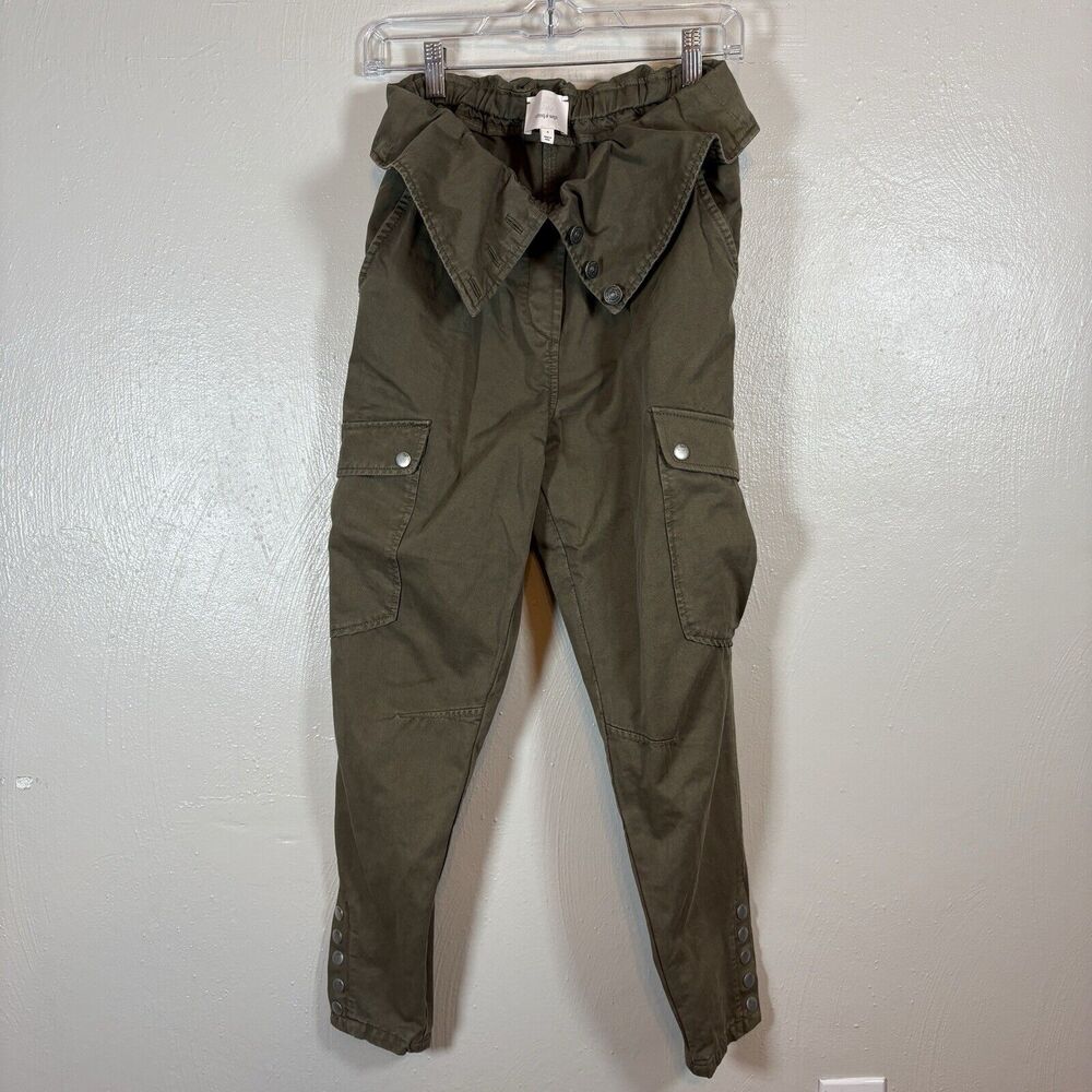 Cinq A Sept Women's Olive Green Noah Cargo Pants Size 4